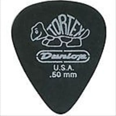 Dunlop Guitar Picks  72 Pack  Tortex Pitch Black Standard  .50mm  488R.50 image 2