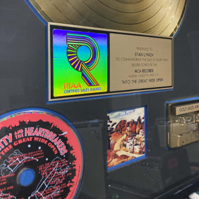 Stan Lynch Tom Petty and The Heartbreakers, RIAA, Great Wide Open Gold Record (#13) image 4