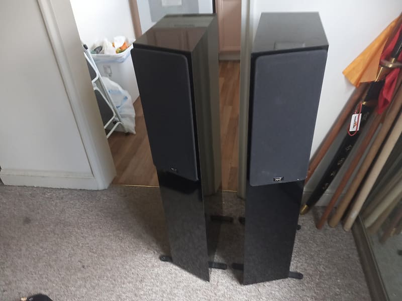 NHT 2.5 floorstandrr speakers 1990 Black Lacquer Reverb
