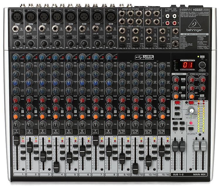 Behringer Xenyx X2222USB Mixer with USB and Effects image 1