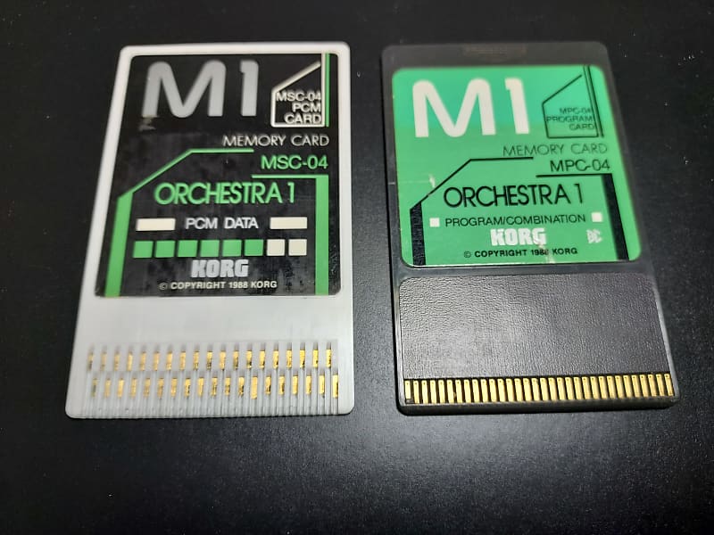 Korg Orchestra MPC-04 and MSC-04 Cards 1988 image 1
