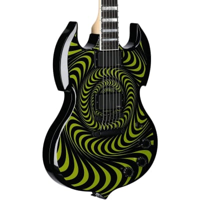Wylde Audio Barbarian Rawtop Electric Guitar, Grimmest Green for sale
