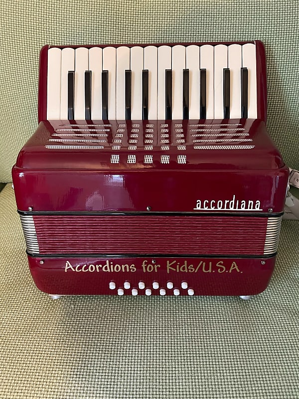 12 Bass Accordiana Accordion ` - red image 1