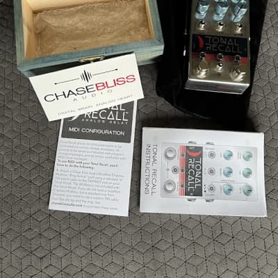Chase Bliss Audio Tonal Recall Analog Delay 2016 - Graphic with Blue Knobs for sale