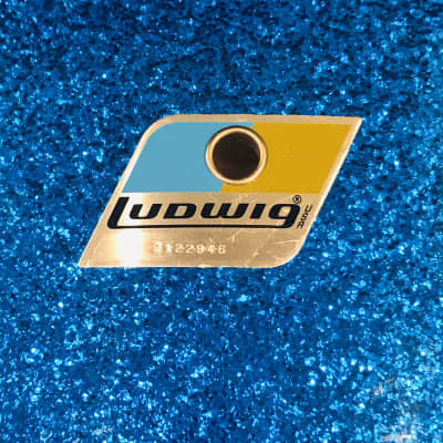 Ludwig 18” Concert Tom 1970s Blue Sparkle image 4