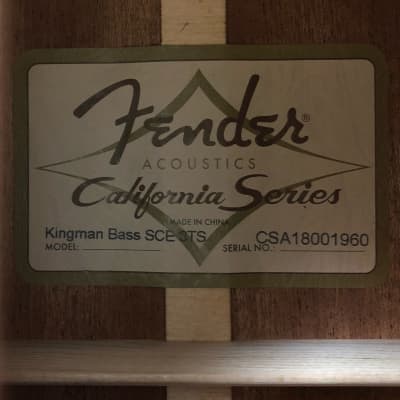 Fender Kingman Acoustic Bass SCE image 4