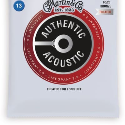Martin MA150T Authentic Acoustic Lifespan 2.0 Medium Strings 13-56