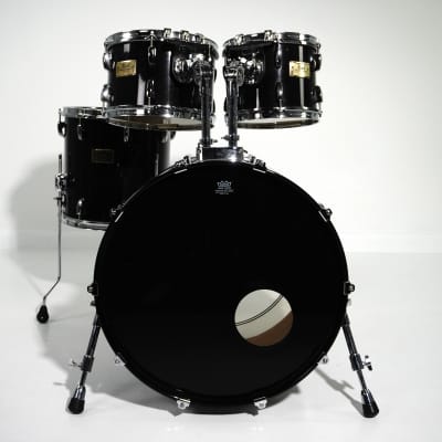 Pearl Masters Custom Maple in Black 22,10,12,14 | Reverb
