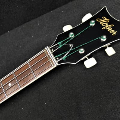 Hofner HCT-500/1-BK Contemporary Beatle Bass Custom with Black Pickguard & German Control Plate image 7