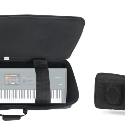Rockville Padded Rigid Durable Keyboard Gig Bag Case For KORG KRONOS X 73