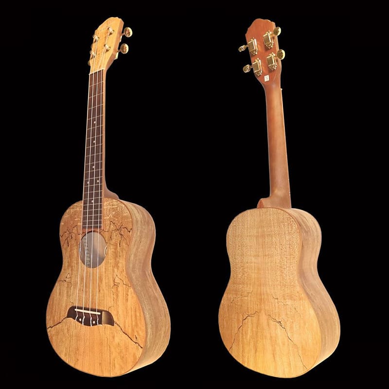 Oscar Schmidt OU8T-R Spalted Maple Tenor Ukulele with very cool