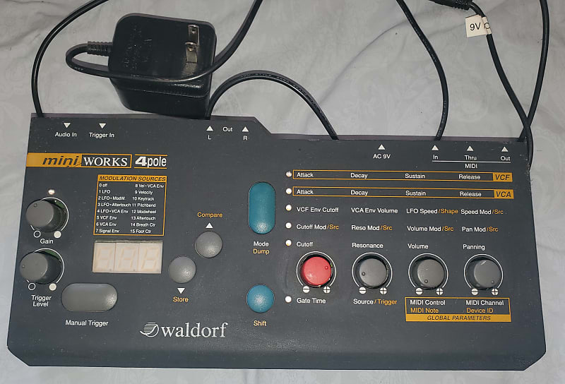 Waldorf 4-Pole Miniworks MIDI Modulation Controller