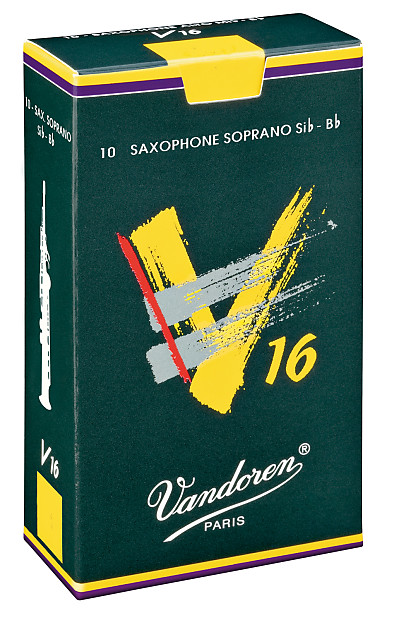 Vandoren SR7125 V16 Series Soprano Saxophone Reeds - Strength 2.5 (Box of 10) image 1