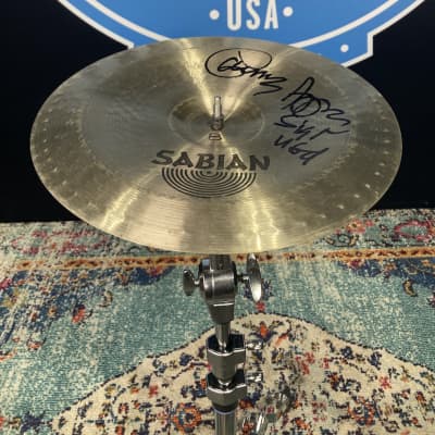 Sabian Carmine Appice, 12" Carmine Appice Signature Series Chinese Cymbal B (#3) Autographed!! - Nickel image 3