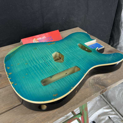 Real Life Relics Tele® Body Top Bound Aged Caribbean Blue Burst image 4