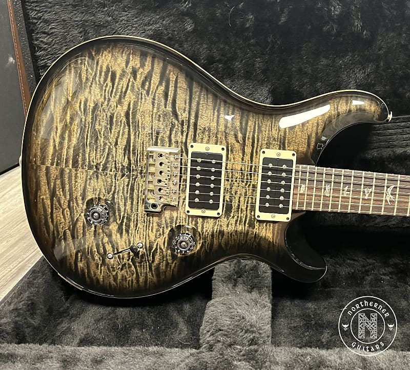 PRS Custom 24 10-Top Quilt 2012 Charcoal Burst | Reverb Canada