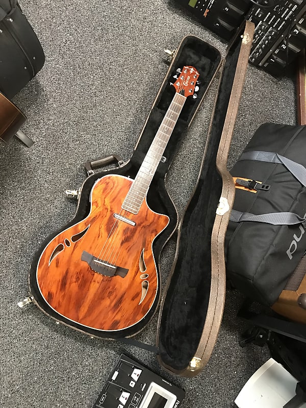 Crafter SA-BUB Slim Arch Designed handcrafted in Korea 2007 Hybrid electric-acoustic guitar excellent condition with original hard case. image 1