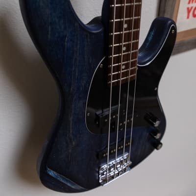 Swanky blue TR-70 PJ bass (custom refinish) image 9