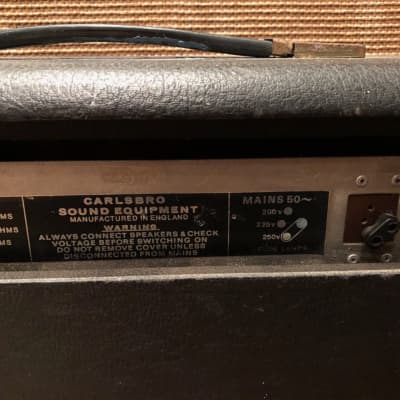 Vintage 1960s Carlsbro Sound CS40-60 PA MK1 EL34 Valve Amplifier Lay Down Trans image 13