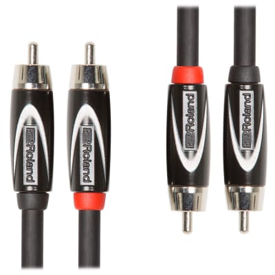 Roland: Black Series Cable - Dual RCA to RCA / 5 ft. (RCC-5-2R2R)