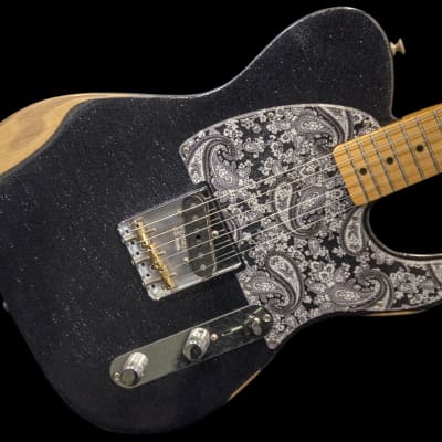 Fender Brad Paisley Road Worn Esquire 2020 Black Sparkle w/ Gig Bag for sale
