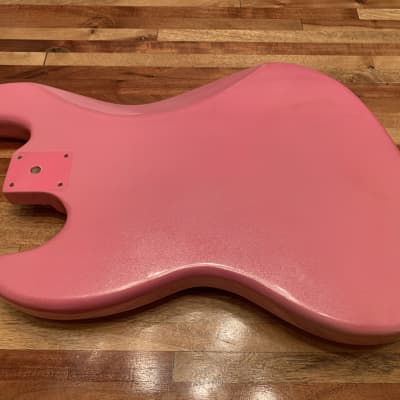 Loaded Huntington Jazz Bass Body Pink Pearl Metallic image 5