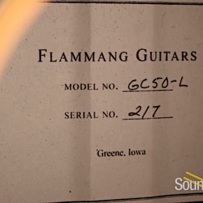 Flammang GC50-L Sitka/Rosewood Grand Concert #217 - Used image 3