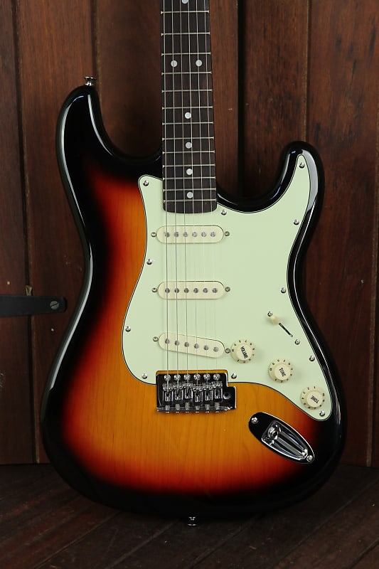 SX Vintage Style Electric Guitar Sunburst with Bag image 1