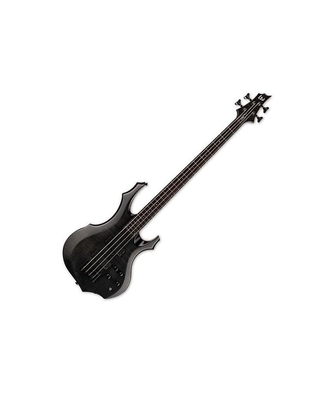ESP LTD F-1004 Electric Bass See Thru Black image 1