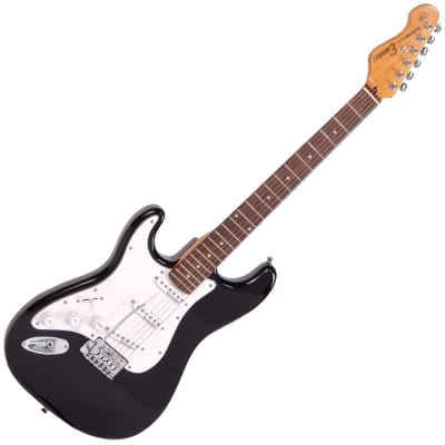 ENCORE LEFT HAND ELECTRIC GUITAR - GLOSS BLACK for sale