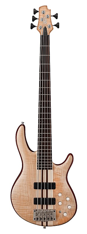 Cort A5 Plus FMMH OPN Artisan Series Figured Maple/Mahogany 5-String Bass 2010s - Open Pore Natural  ***In Exhibition*** imagen 1