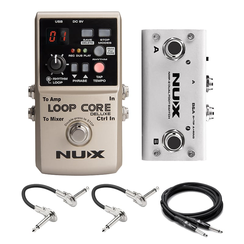 New NUX Loop Core Deluxe Looper Guitar Effects Pedal w/ Footswitch