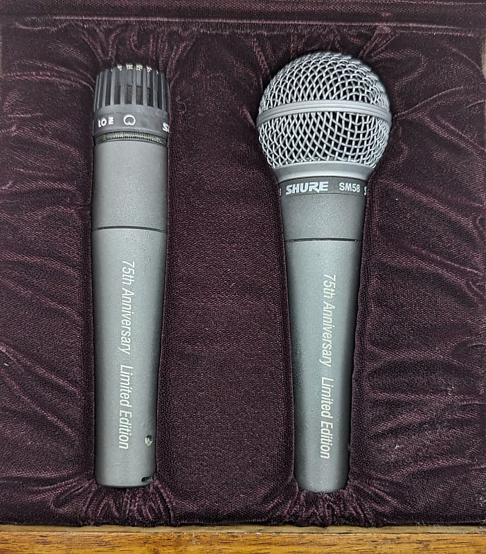 Shure 75th Anniversary SM57/SM58 Collector's Set