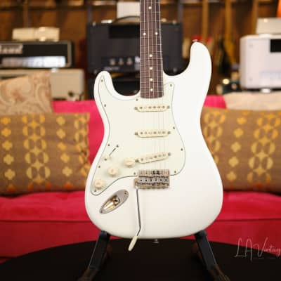 K-Line Springfield S-Style Electric Guitar - Left Handed! - Olympic White Finish #030537! image 2