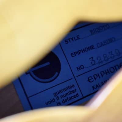 Epiphone USA Collection John Lennon “1965” Casino Vintage Sunburst w/OHSC, No.734 image 11