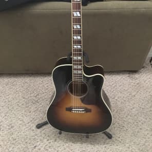 Gibson hummingbird cutaway top