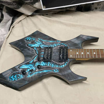 B.C. Rich bc Limited Edition Body Art Collection Warlock Guitar with Case 2003 - Maggot Man - Skate The Planet image 2