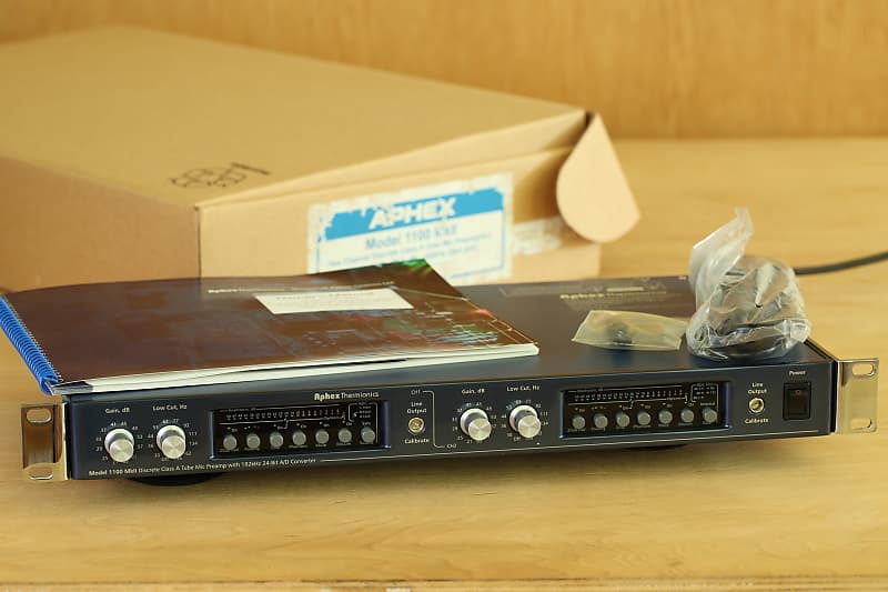 Aphex 1100 MkII 2 channel tube hybrid mic preamp 192 kHz Reverb