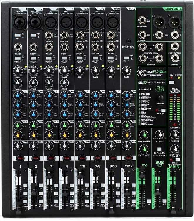 Mackie 12-Channel Professional Effects Mixer with USB ProFX12v3 image 1