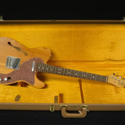 Fender 2004 Masterbuilt John English Telecaster Thinline Guitar- Pine/Leather image 17