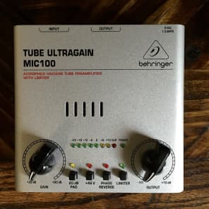 Behringer Tube Ultragain MIC100 Vacuum Tube Preamp with Limiter
