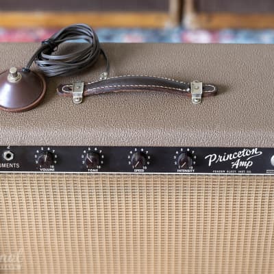 Survivor 1962 Fender Princeton Amp 6G2 Brownface with footswitch image 9