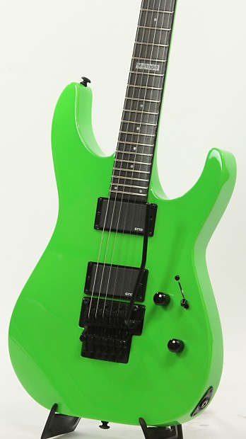 ESP LTD M-1000 NG Neon Green Electric Guitar Throwback B
