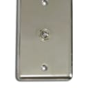 OSP Elite Core Stainless Steel Duplex Studio Audio Wall Plate with (1) 1/4" Jack