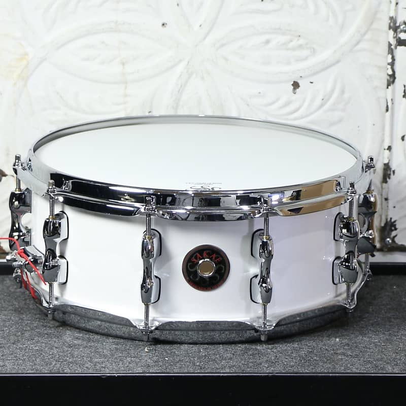 Sakae Maple Snare Drum 14X5.5in - Pearl White