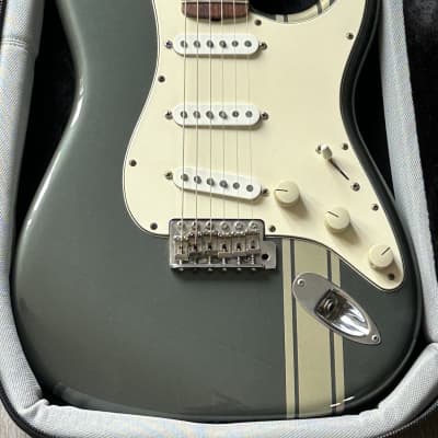 Fender Limited Edition John Mayer Stratocaster 2005 - Charcoal Frost Metallic with Racing Stripe image 1