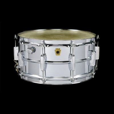 Ludwig No. 402 Supraphonic 6.5x14" Aluminum Snare Drum with Keystone Badge 1963 - 1969