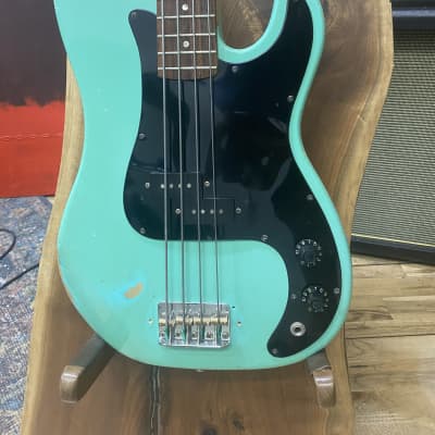 PartsCaster  Precision Bass Relic / Aged (P BASS) - Surf Green Nitro Finish & Seymour Duncan PU's image 12