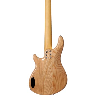 Schecter 2493 5-String Bass Guitar, Gloss Natural, CV-5 image 3