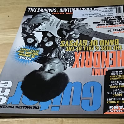 【新品】Jimi Hendrix B1特大ポスター タワーレコード特典 Janie Hendrix Autographed Guitar World Magazine Jimi Hendrix